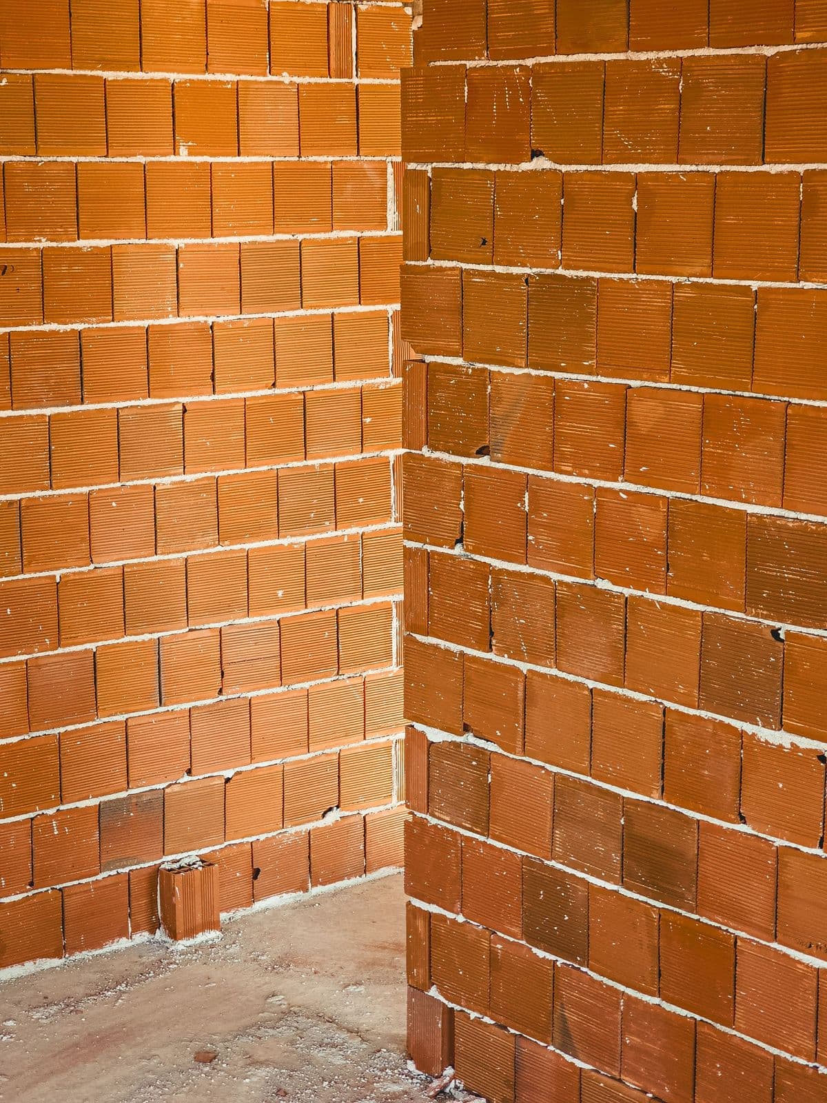 Red brick masonry